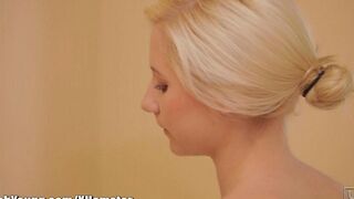 A beautiful body is tender after a shower, especially if you rub it with lotion