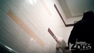 A camera has been secretly installed in the woman's toilet