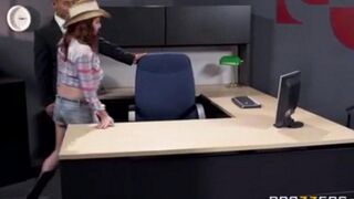 Asian guy fucked his secretary at the workplace hard