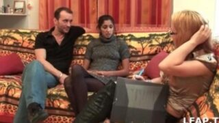 The conversation turned to sex, and the girl realized they wanted her