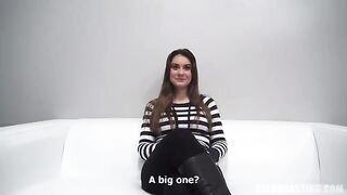 The hot girl came to the casting in the Czech Republic and was fucked