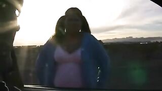 A fat woman with big boobs fucks in all poses to please her lover