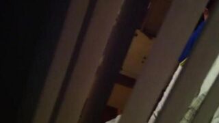 The guy shoots his neighbors fucking with a hidden camera