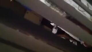 The guy shoots his neighbors fucking with a hidden camera