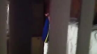 The guy shoots his neighbors fucking with a hidden camera