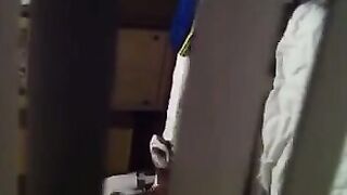 The guy shoots his neighbors fucking with a hidden camera
