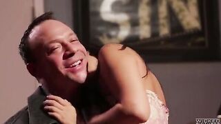 Girl caught with another guy, so our friend decided to fuck her