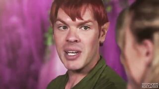 Peter Pan made a blowjob for two mermaid sisters