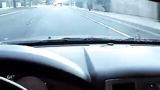 Nikki made a blowjob right in the car, it was quite a daring act