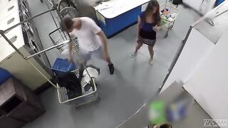 A girl is having sex, unaware that she’s being filmed by a hidden camera