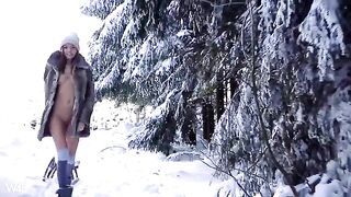 The girl managed to touch herself, although it was forbidden