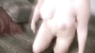 The guy shaved his dick for easy access to his wife
