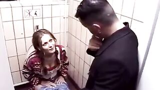 Fucking in the toilet of the night club is really great fun
