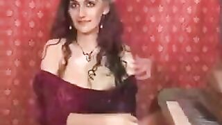 A close up shot of a hairy pussy being fingered during masturbation