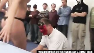An abnormal model with a filthy mouth, engaging in rough and intense scenes
