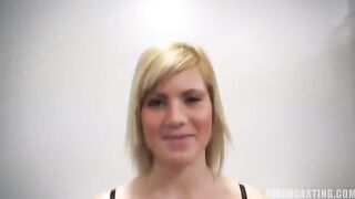 Czech porn casting with a 25-year-old blonde and more