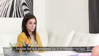 Girlfriend of the agent has a lesbian sex with Tracy Lindsay