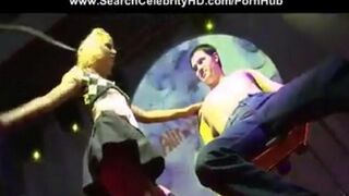 A girl is fucking in front of a camera in the club