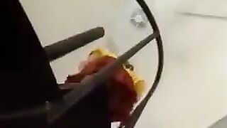 A girl with a hairy pussy did not stop a man from fucking her