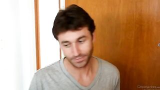 The young guy fucked his neighbor on the table in a dress