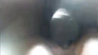 Black girl’s pussy juice sprayed everywhere when she came hard