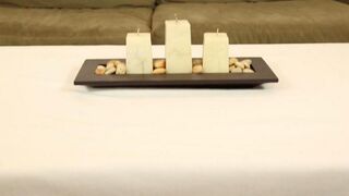 Chloe Amur jerks the client under the massage table with skill