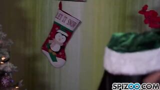 Two Snow Maidens fucked Santa Claus with a big cock