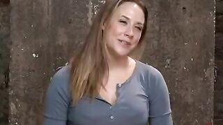 A cute girl was fucked in a chair and humiliated