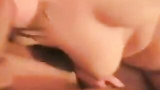 She spread her legs to show everyone her intimate areas with a prominent clitoris