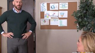 Cherie Deville fucks with her subordinate in the office, showcasing her seductive skills