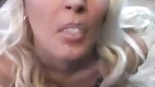 Whims licked the sperm from a spoon with great pleasure