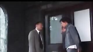 A young naked Japanese is being bullied with soft bondage play