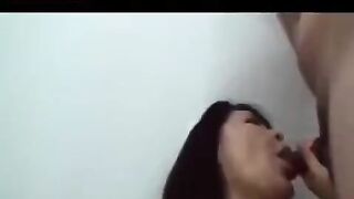 Mature Japanese man plays with his cock before fucking