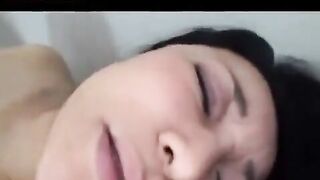 Mature Japanese man plays with his cock before fucking