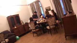 A group of Russian students arranged a wild party gathering