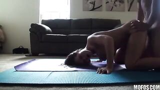 A guy fucks his sister at her home