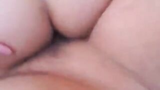 I came inside the girl and made creampie in the first person