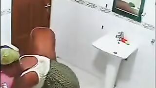 The girls did not know that there was a camera in the bathroom