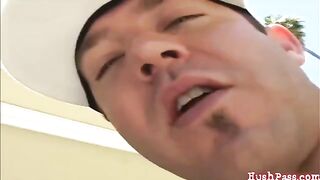 A guy fucks his wife in front of a camera for money - HD porn