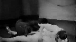 A threesome sex with Roxy and her husband in an ancient style