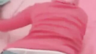 The man fucks his Arabic girlfriend on the bed