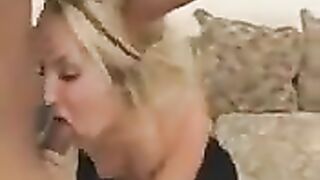 A blonde with a mouth-watering ass fucks a guy who fucks her in the ass
