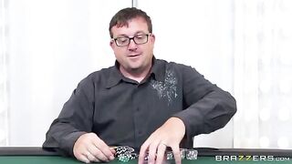 He lost a card game and had to pay with his ass. Unlucky dude!
