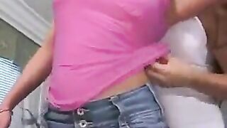 A girl with a nice pussy piercing has sex with her girlfriend, showcasing their passionate chemistry