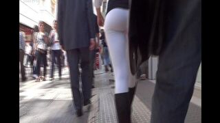 The camera man is tracking a juicy Argentine ass, showcasing the raw energy in HD