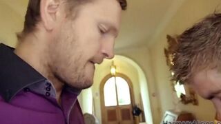 Two guys fucked a young virgin with their hard dicks. She screamed