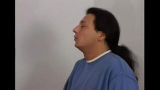 Two guys fucked blonde whore as payment for fixing the TV set