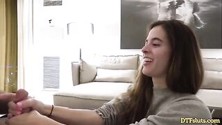 Fit slut Abbie Maley gets her ass pounded in a rough home sex tape