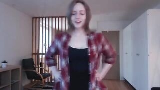 The guy is too big for this hot blonde babe to handle