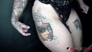 Busty tattooed beauty Payton Preslee gets her pussy filled with cum in HD